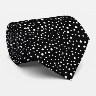 Dalmatian Dots, Dalmatian Spots, Black and White Tie