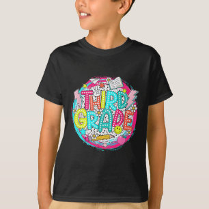 Dalmatian Dots Dream 3rd Team Third Grade Teacher T-Shirt