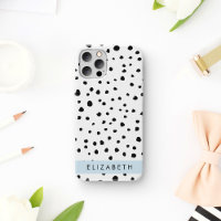 Dalmatian Dots, Spots, Black and White, Your Name