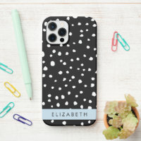 Dalmatian Dots, Spots, Black and White, Your Name