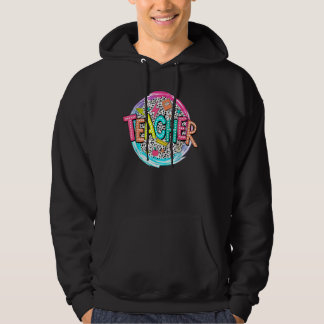 Dalmatian Dots Teacher Appreciation Retro Back To  Hoodie