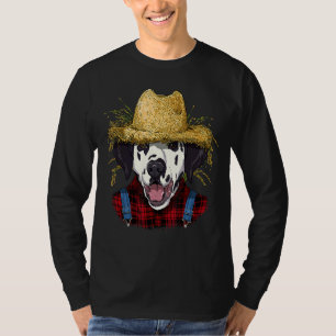 Dalmatian Farmer Farming Agriculture Puppy Pet Dog T-Shirt