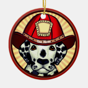 Dalmatian Firefighter ornament