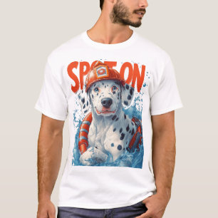 Dalmatian Firefighter - Spot On Design T-Shirt