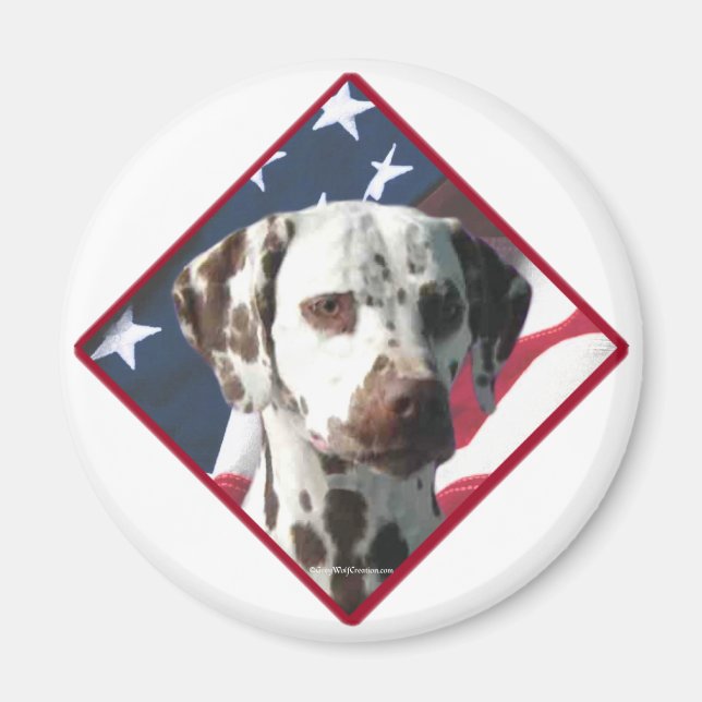 Dalmatian Flag 2 Magnet (Front)