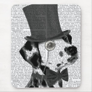 Dalmatian, Formal Hound and Hat Mouse Pad