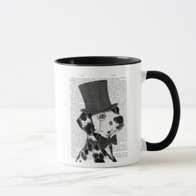 Dalmatian, Formal Hound and Hat Mug (Right)