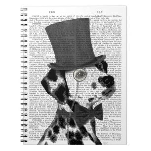 Dalmatian, Formal Hound and Hat Notebook