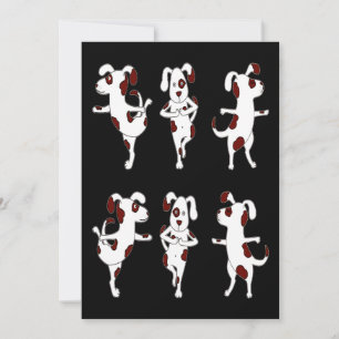 Dalmatian Gift   Yoga Dogs Poses And Exercises Dal Thank You Card
