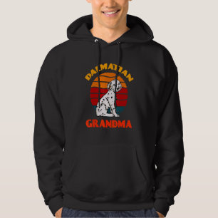 Dalmatian Grandma Mother's Day Dog Retro Hoodie