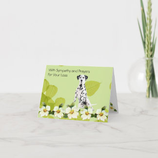 Dalmatian, Green Leaf Dogwood Card