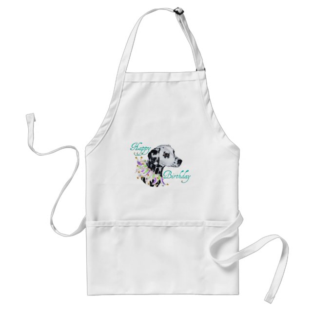Dalmatian Happy Birthday Standard Apron (Front)