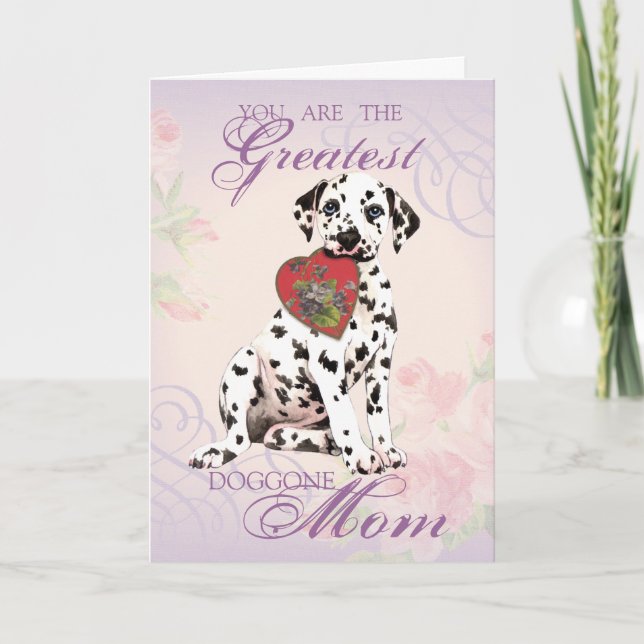 Dalmatian Heart Mom Card (Front)