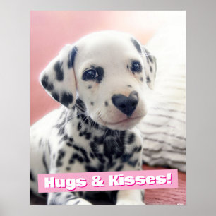 Dalmatian Heart Nose Poster