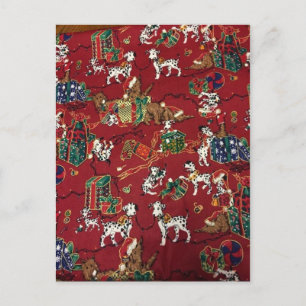 Dalmatian Holiday Print Postcard