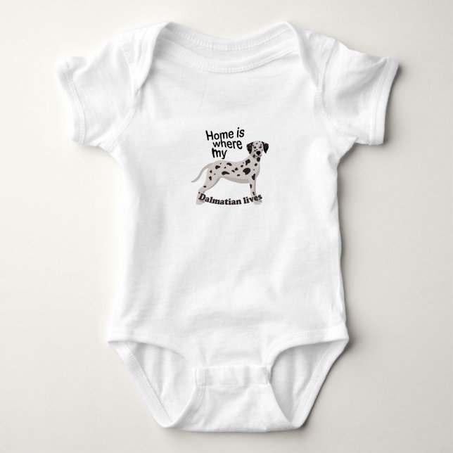 Dalmatian Home Baby Bodysuit (Front)