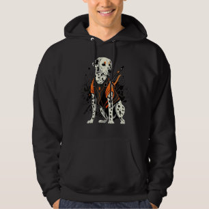 Dalmatian Hunter on Dalmatian Game Hunting Hoodie