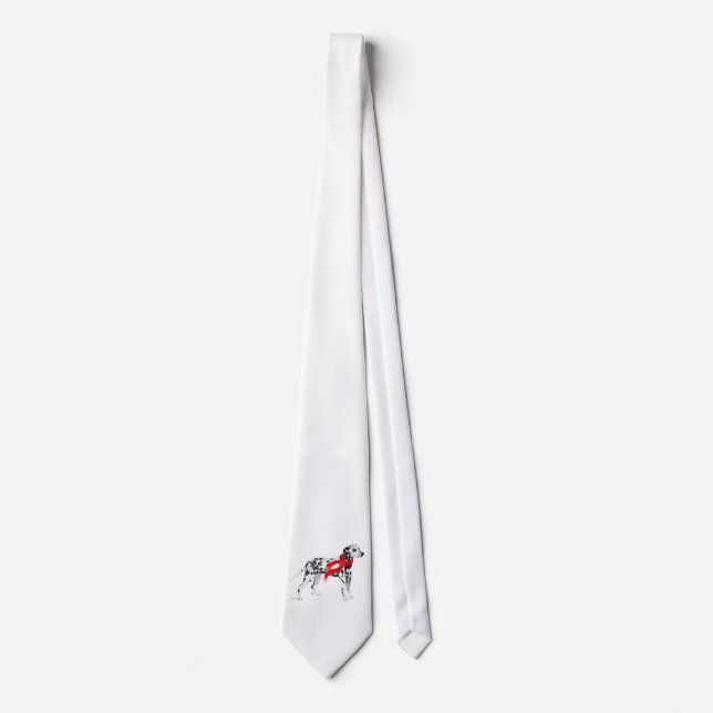 Dalmatian in a Red Scarf Tie (Front)