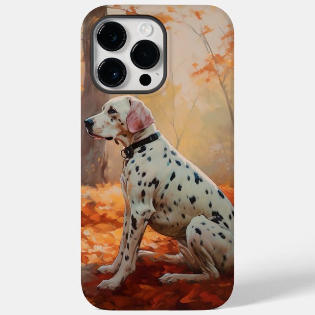 Dalmatian  in Autumn Leaves Fall Inspire  Case-Mate iPhone Case (Back)