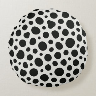 Dalmatian Inspired Design Round Pillow