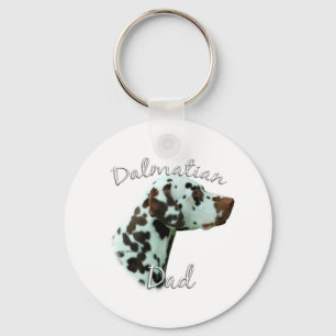 Dalmatian (liver) Dad 2 Keychain