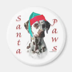 Dalmatian (liver) Santa Paws Magnet