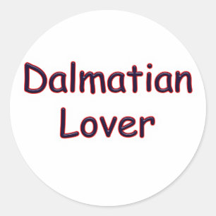 Dalmatian Lover Classic Round Sticker
