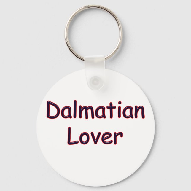 Dalmatian Lover Keychain (Front)