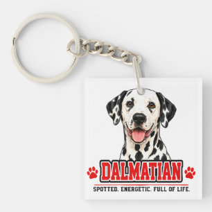 🐾 Dalmatian Lover Sign 🐾 Keychain