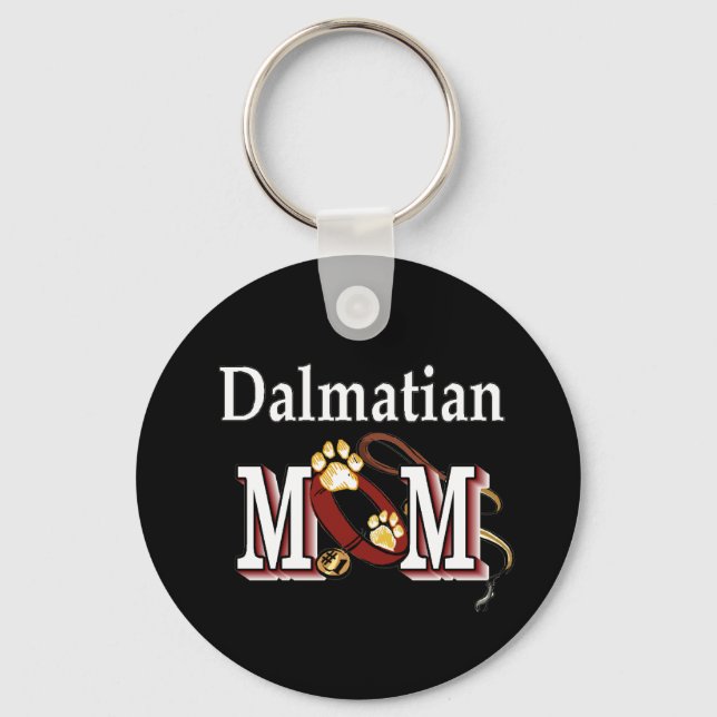 Dalmatian Mom Darks Keychain (Front)