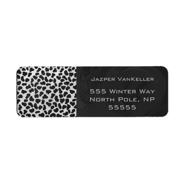 Dalmatian Monogrtam Black and White Prints (Front)