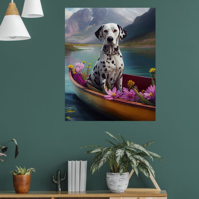 Dalmatian on a Paddle: A Scenic Adventure Poster (Living Room 1)