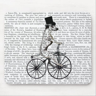 Dalmatian on Bicycle 2 Mouse Pad