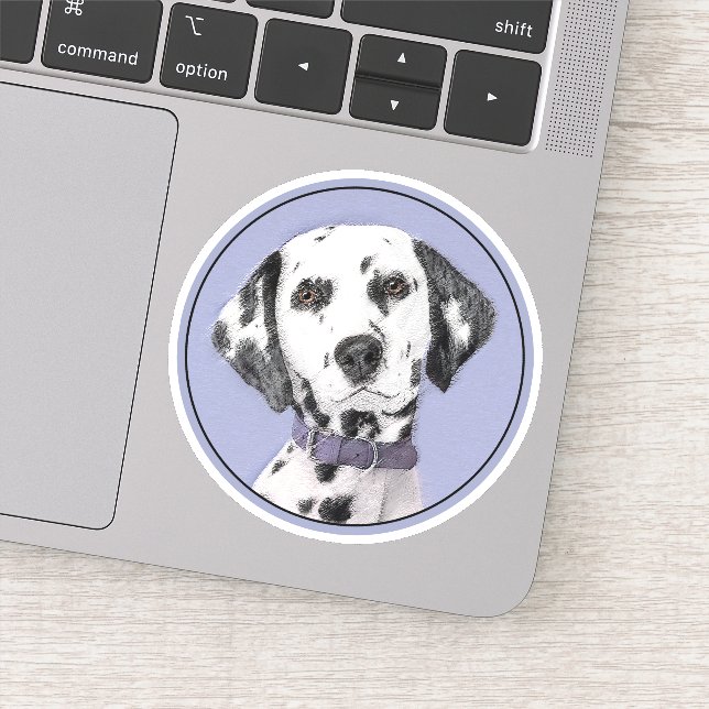 Dalmatian Painting - Cute Original Dog Art (Detail)