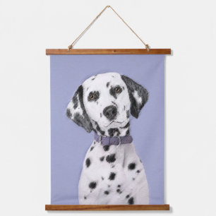 Dalmatian Painting - Cute Original Dog Art Hanging Tapestry