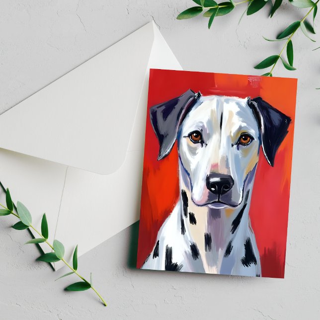 Dalmatian Painting Dog Pet Postcard (Creator Uploaded)