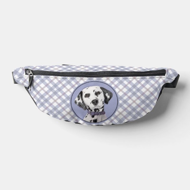 Dalmatian Painting Spotted Cute Original Dog Art Fanny Pack (Lay Down)