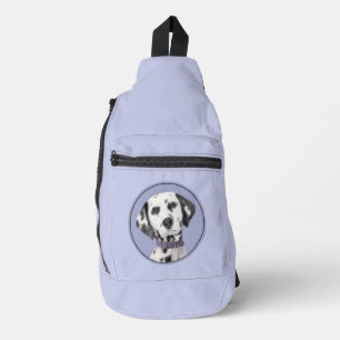 Dalmatian Painting Spotted Cute Original Dog Art Sling Bag