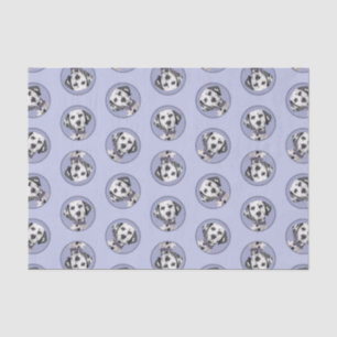 Dalmatian Painting Spotted Cute Original Dog Art Tissue Paper