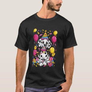 Dalmatian Party Dog Animal Lovers Birthday T-Shirt