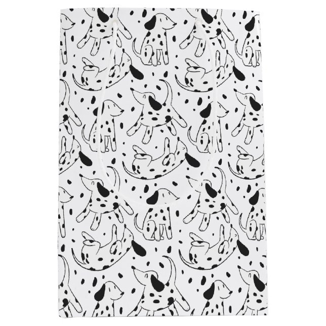 Dalmatian Pattern Medium Gift Bag (Front)