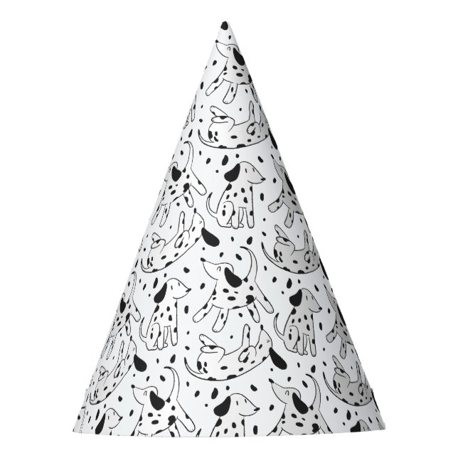 Dalmatian Pattern Party Hat (Front)