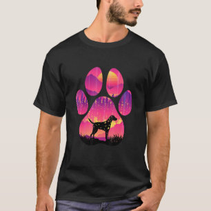 Dalmatian Paw Mom Dad Dog Women Men T-Shirt