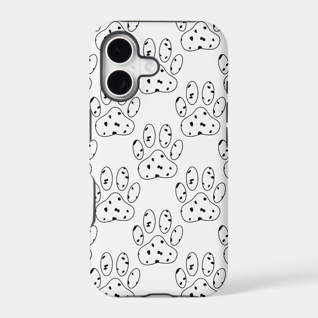 Dalmatian Paw Print Pattern (Back)
