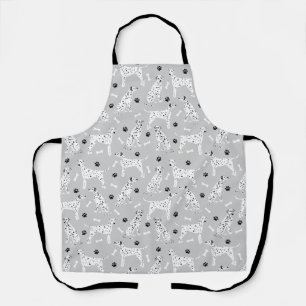 Dalmatian Paws and Bones Apron