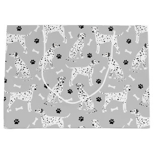 Dalmatian Paws and Bones Large Gift Bag