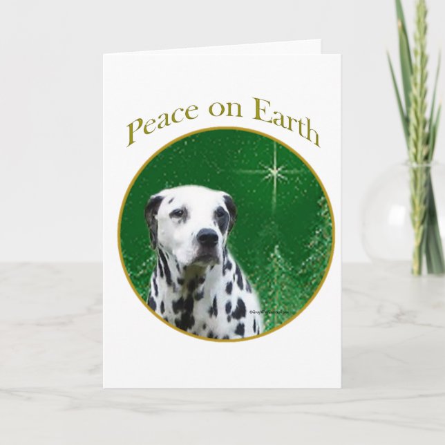 Dalmatian Peace Holiday Card (Front)
