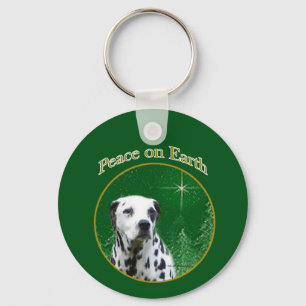 Dalmatian Peace Keychain