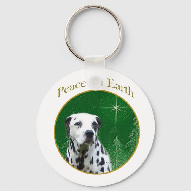 Dalmatian Peace Keychain (Front)
