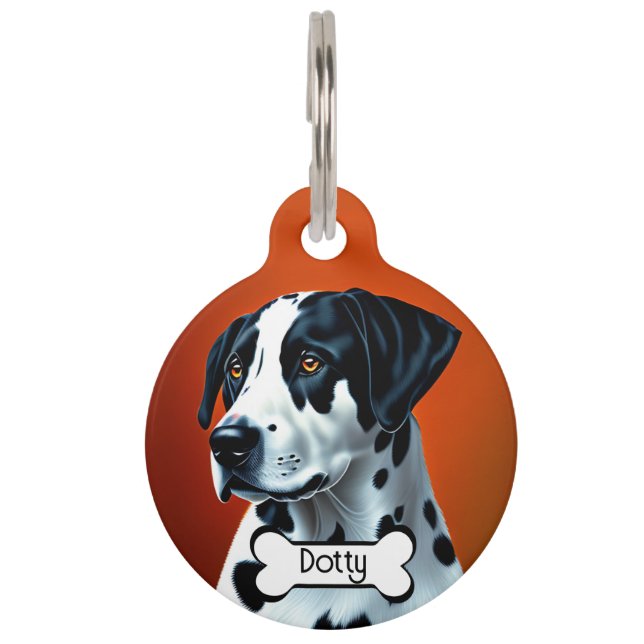 Dalmatian Personalize Pet ID Tag (Front)